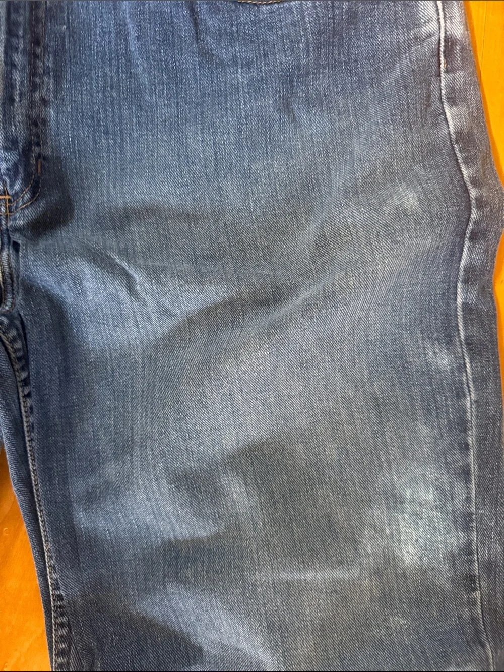 Old Navy Classic regular Men's Blue Denim Jeans fringed 36x30